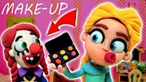 Elsa Beauty Channel - Make-up Tutorial FAIL Play Doh Frozen Stop Motion Movies