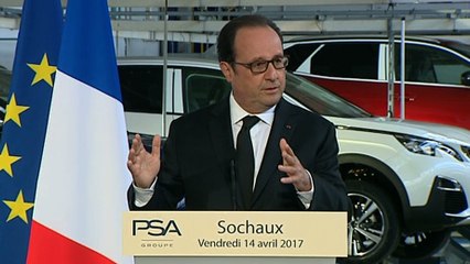 Discours sur le site PSA Groupe de Sochaux