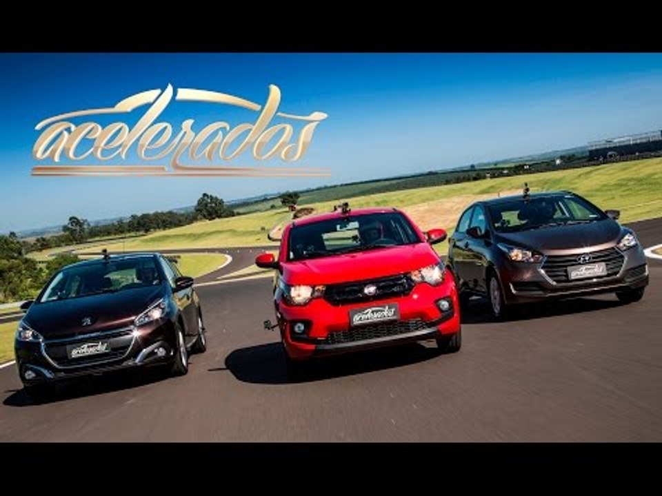 FIAT MOBI x HYUNDAI HB20 x PEUGEOT 208 - VR ONBOARD C/ BARRICHELLO #93 | ACELERADOS