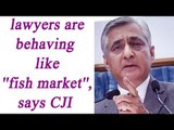 CJI pained by lawyers shouting during demonetisation hearing | Oneindia News