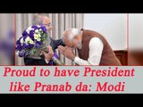 PM Modi thanks President's for guidance in initial days as PM | Oneindia News