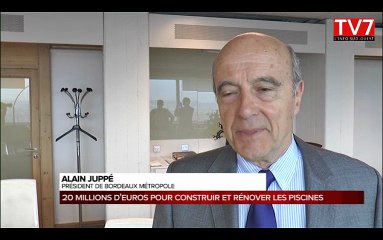 Bordeaux : Alain Juppé dévoile le "plan piscines" de la métropole