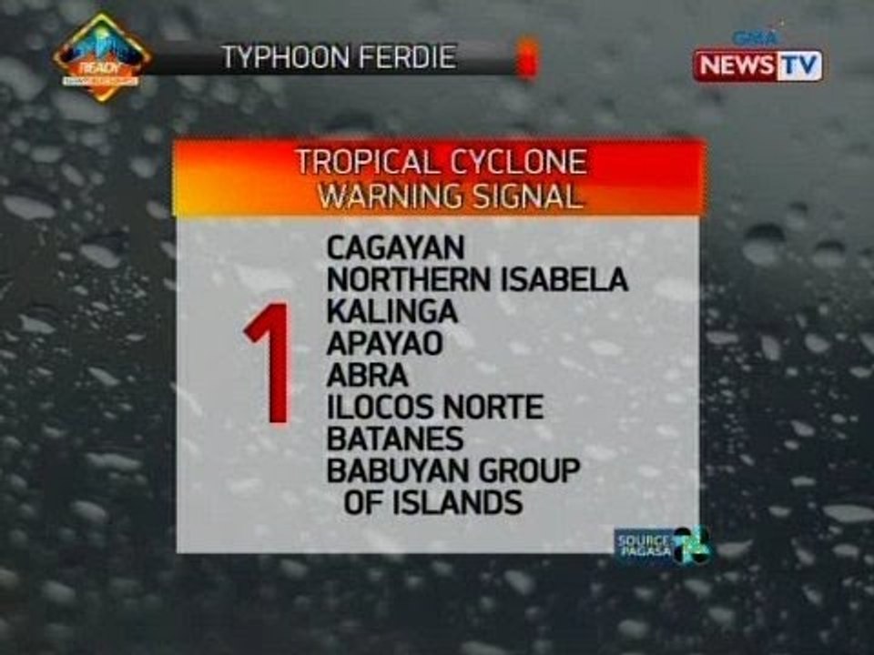 SONA: Weather advisory