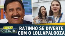 Ratinho comenta sobre a pegadinha com as meninas do Lollapalooza