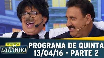 Programa do Ratinho - Quinta - 13.04.17 - Parte 2