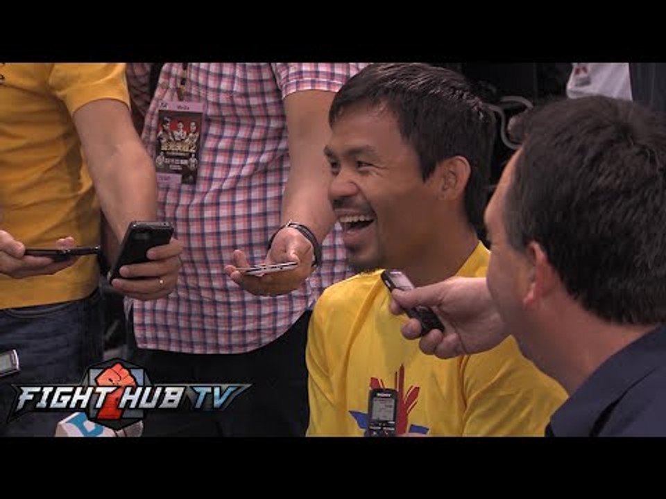 Manny Pacquiao " Speed is still there. Power is still there. I'm a boxer, Im not ducking anyone"