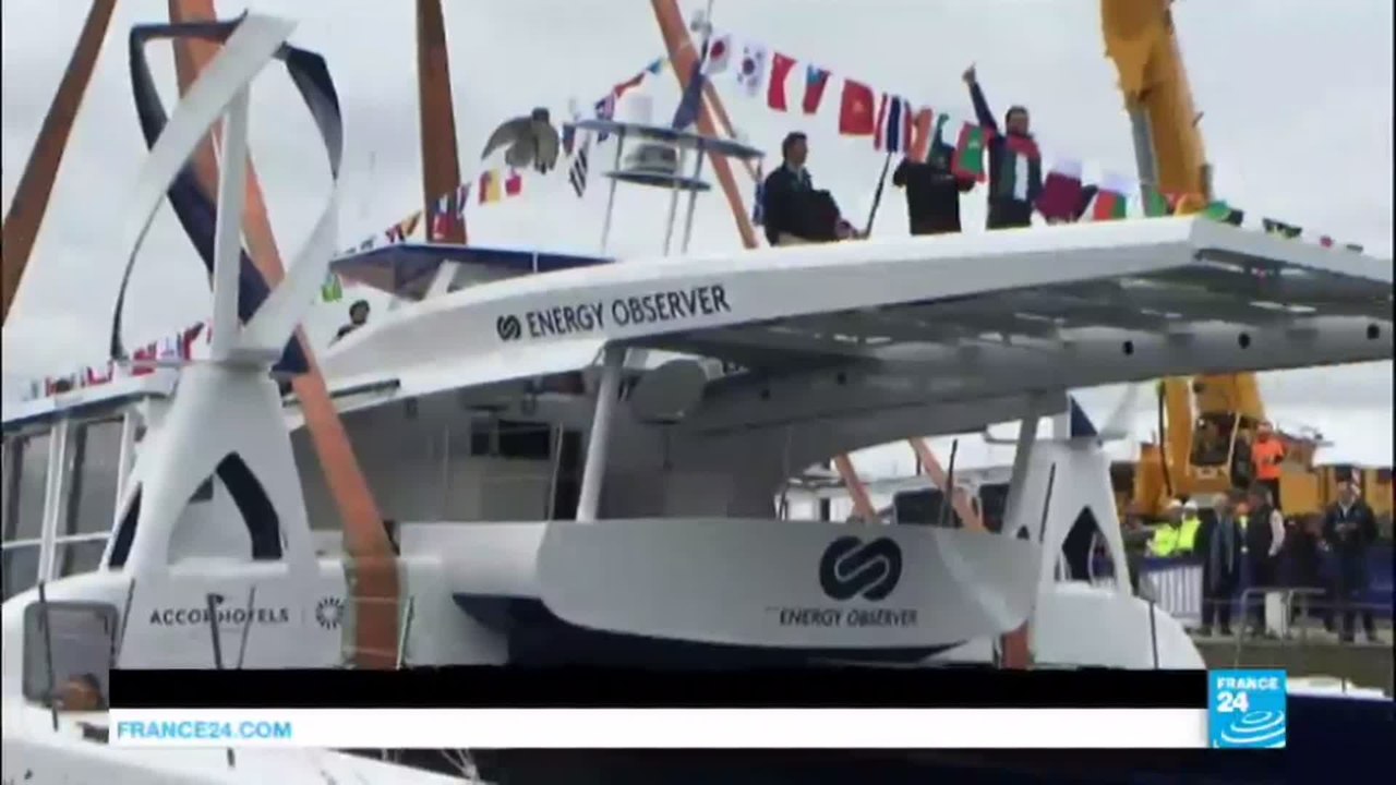 L'Energy Observer, le bateau high tech qui veut protéger la planète, est prêt pour son tour du monde