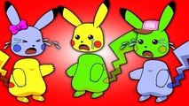 Finger Family Songs Collection With Mega Pikachu Pokemon Cartoon, Nursery Rhymes For Kids