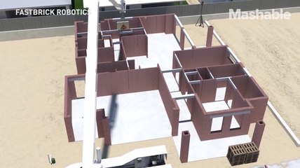 Giant Robot Arm Can Build A Brick House In 48 Hours