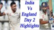 India vs England 4th Test Match, 2nd day Highlights | Oneindia News