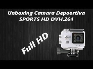 Unboxing y  Review Camara Deportiva |SPORTS HD DV| H.264 FULL HD