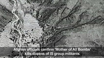 US releases video of airstrikes on IS Afghan complex