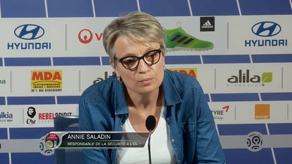 OL - Saladin: "Impossible d’empêcher les fumigènes de rentrer"