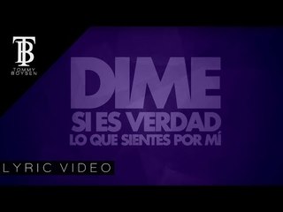Tommy Boysen - Dime ft. Lonely (Lyric Video)