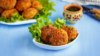 Картофельные шарики — видео рецепт