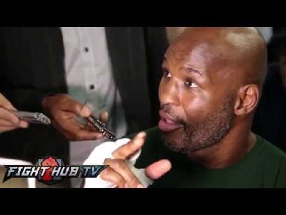 Bernard Hopkins schools reporter bad! "Enjoy me now & stop complaining"