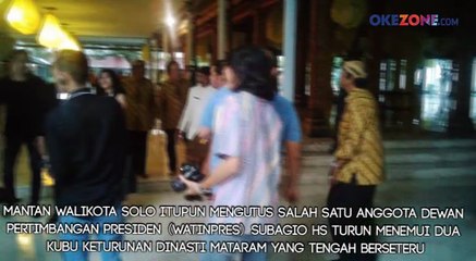 Jelang Kenaikan Tahta Kraton Solo Memanas, Presiden Utus Wantimpres Redam Kemelut