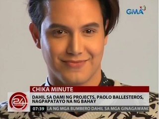 24 Oras: Dahil sa dami ng projects, Paolo Ballesteros, nagpapatayo na ng bahay