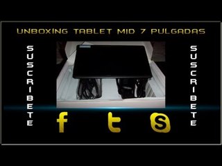 Unboxing Tablet MID 7 pulgadas 1.2Ghz Android 4 Touch.