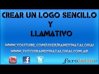 como crear un logo sencillo y llamativo en photoshop