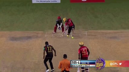 IPL 2017's first hat trick, courtesy Samuel Badree(hat trick Video)