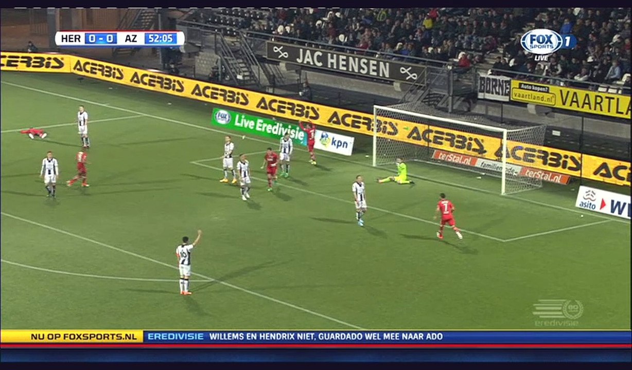 Wout Weghorst Goal HD - Heracles 0-1 AZ Alkmaar - 14.04.2017