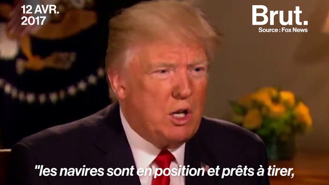 Quand Donald Trump raconte le lancement des frappes en Syrie