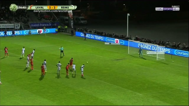 Goal Hassan Alla penalty - Laval 3 - 2 Reims - 14.04.2017