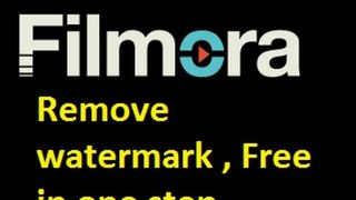 How to Remove Watermark in Wondershare Filmora - Free way