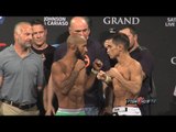 UFC 178 weigh ins   face off: Demetrious Johnson vs. Chris Cariaso