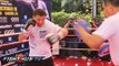 Gennady Golovkin vs. Marco Antonio Rubio: GGG full workout mitts + shadow boxing