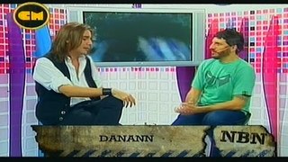 Emmanuel Danann en el programa de TV 