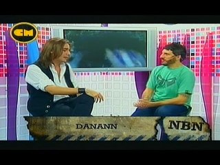 Emmanuel Danann en el programa de TV "NBN"