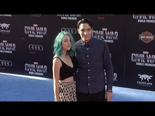 David Dastmalchian & Evelyn Leigh "Captain America Civil War" World Premiere Red Carpet Fashion Brol