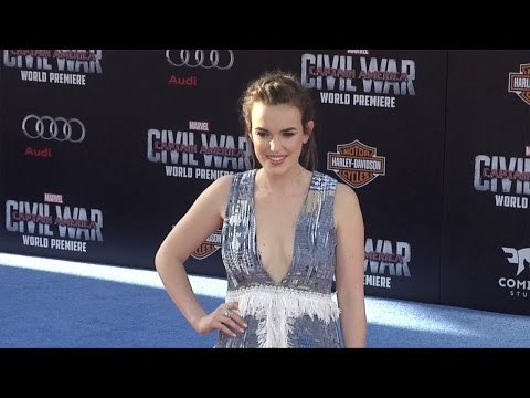 Elizabeth Henstridge Captain America: Civil War World Premiere Red Carpet Fashion Broll
