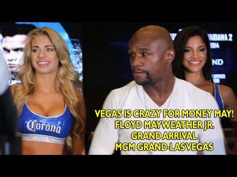Mayweather vs. Maidana 2: Floyd Mayweather grand arrival- Las Vegas