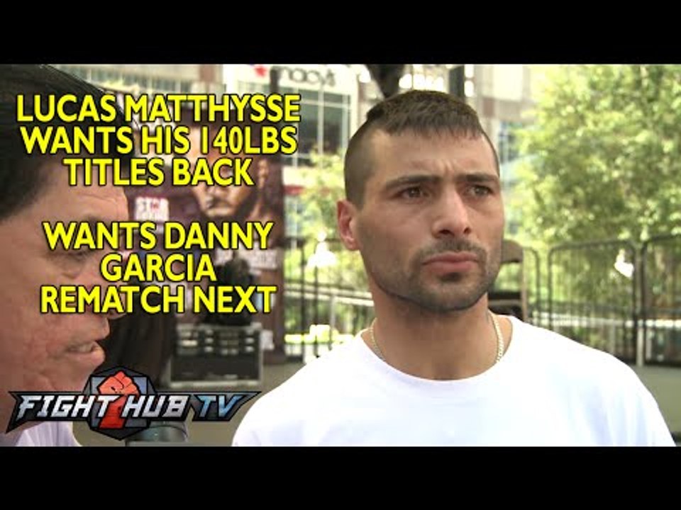 Lucas Matthysse " After this fight I want my title rematch w/ Danny Garcia"