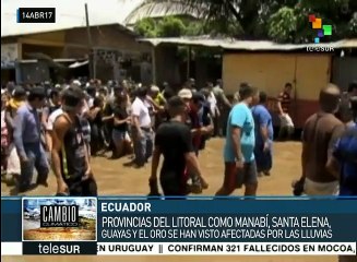 Ecuador: fuertes lluvias afectan severamente a 4 provincias del país