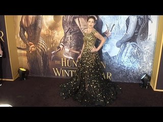 Halsey "The Huntsman: Winter's War" Premiere Black Carpet Fashion Broll