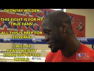 Deontay Wilder feels this fight is prep for Stiverne bout; Klitschko's would be interesting fight