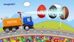 Trucks for kids. Water Truck. Chocolate Eggs. Learn Colors. Cartoon for childr