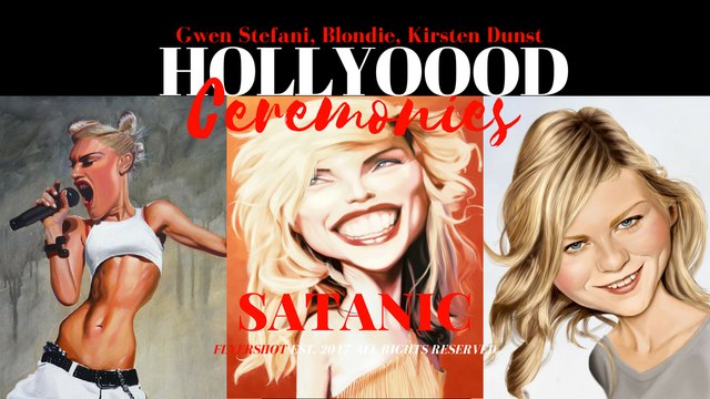 FLYERSHOT.com - Superstar doing Satanic, rituals. Sick - GWEN STEFANI, BLONDIE, KIRSTEN DUNST,