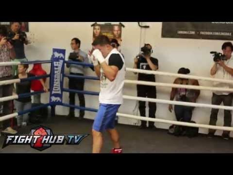 Gennady Golovkin vs. Daniel Geale - Full media workout video