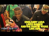 Canelo Alvarez vs. Erislandy Lara: Lara Las Vegas workout as fans show him love