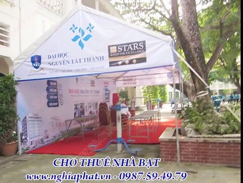 Nhà bạt và Đại học Nguyễn Tất Thành tại Hội trại truyền thống trường Lê Quý Đôn