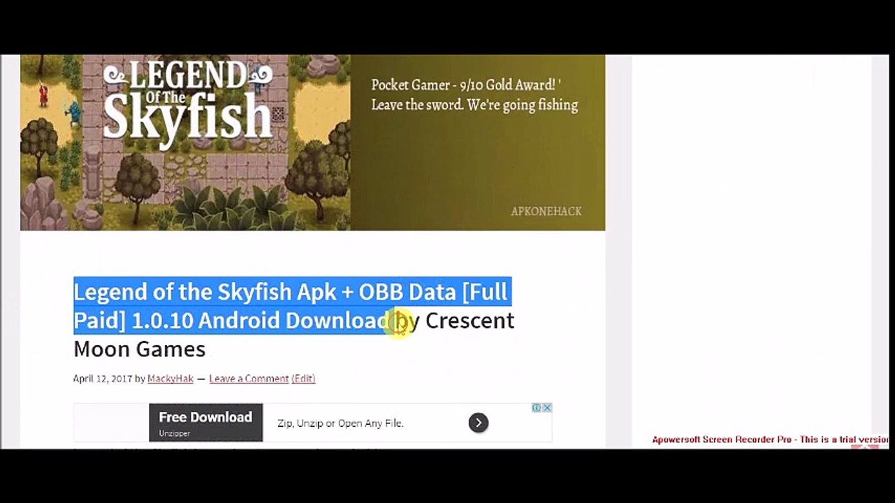 Legend of the Skyfish Apk + OBB Data [Full Paid] 1.0.10 Android