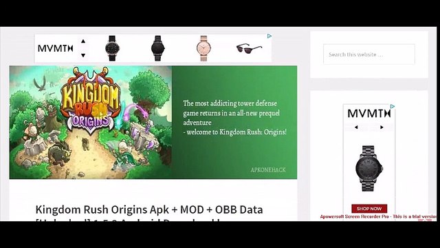 Kingdom Rush Origins Apk + MOD + OBB Data [Unlocked] 1.5.2 Android Download by Ironhide Game Studio