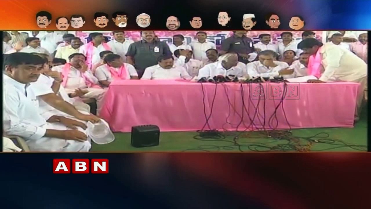 TRS KCR , Leaders to work as coolies for Party Plenary  Running Commentary