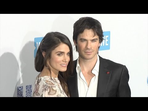 Nikki Reed & Ian Somerhalder WE Day California Blue Carpet Arrivals