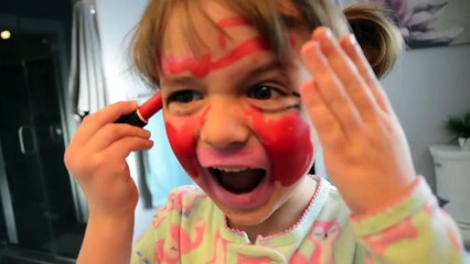 Bad Baby Makeup Fail BLOODY Cheek - Toy Freaks Out!-7TifSXuNCA8